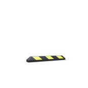 Park and guide barrier | 0.90 m, black with yellow reflectors, | made of recycled material, 6 yellow reflector foils embedded, | 3 holes for screwing on